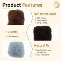 Extensions de dreadlocks en cheveux humains afro crépus en vrac, qualité 9A, Remy vierges chinois 4C, 30g, toutes couleurs, pour salons aux États-Unis