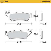 Moto Master pour Ktm EXC-F 500 12-25 Avant Nitro Pads Carénage Moto Pièces Alliage d'Aluminium et Plastique PC Matériel Sac Emballé
