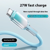 Cable de Carga Rápida TechPhantom de 60W 3A Tipo-C con Revestimiento de TPE/Nylon y Conductor de Cobre Puro para Computadora