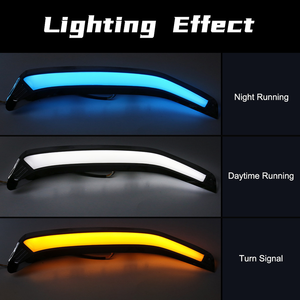 Luci LED Lampeggianti per Auto 2 Pezzi per Subaru Forester 2013-2018, Luci Diurne DRL con Indicatore di Direzione e Luce Notturna Blu - Product Image 5