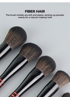 Ensemble de 10 pinceaux de maquillage synthétiques portables en aluminium de qualité supérieure, personnalisables, pour costumes, vente en gros OEM