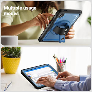 Nouveauté Étui de <span class=keywords><strong>protection</strong></span> complet à rotation 360° avec bandoulière et béquille pour <span class=keywords><strong>Samsung</strong></span> A11 <span class=keywords><strong>8</strong></span>.7 A9 Plus - Product Image 5