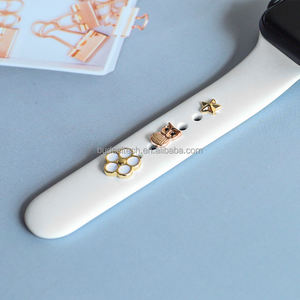 Dijes de banda de esmalte duro personalizados para pulsera, cuentas decorativas de Metal con pata de pata para reloj inteligente, accesorios para <span class=keywords><strong>Apple</strong></span> <span class=keywords><strong>Watch</strong></span> - Product Image 5