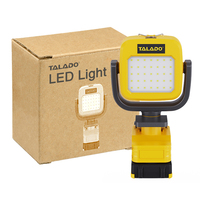 Lampe LED au lithium haute puissance TALADO ML-D015 - Chargeur de batterie 21v pour le camping, la pêche, l'exploitation minière, usage professionnel et domestique