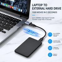 Adaptateur USB 3.0 Type-C OTG 5 Gbps, convertisseur de transfert de données et de charge haute vitesse pour iPhone 15/16, Android, PC, ordinateur portable, téléphone mobile