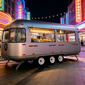 Carrito de Comida Móvil Resistente con Gran Espacio de Almacenamiento, Carrito de Venta de Comida Comercial de Acero Inoxidable para Negocios de Comida Callejera - Product Image 4