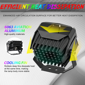 2021 New 2.6Inch <span class=keywords><strong>30W</strong></span> RGB Màu Nhấp Nháy Cube Xe Xe Máy Offroad Xe Led Đèn Làm Việc - Product Image 5