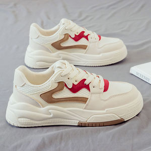 Zapatillas Deportivas de Plataforma con Cordones para Mujer, Transpirables, Ligeras, con Parte Superior de Malla, para Primavera, Verano y Otoño, Calzado Informal para Exteriores - Product Image 4