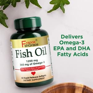 Aceite de Pescado con Extracto Natural, Omega 3 Dietético, Apoyo Sostenible para la Salud del Corazón, Apoyo para la Energía Celular, Cápsulas de Gel Suave de Aceite de Pescado - Product Image 2