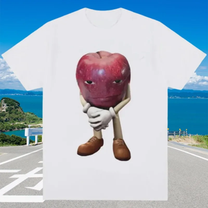 Camiseta Divertida con Meme de Cara de Apple, Camiseta Unisex de Moda, Camisetas Gráficas de Alta Calidad, Camiseta Retro Informal de Manga Corta - Product Image 2