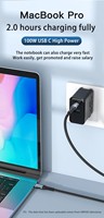 Câble de données de charge rapide PD 240W 100W USB C vers USB C tressé 5A câble de chargeur haute vitesse pour ordinateur portable Huawei Xiaomi