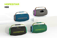 Enceinte portable Hopestar H88 80W pour extérieur, étanche IPX-5, avec lumière rythmique RGB, basses profondes et radiateur passif, facile à transporter