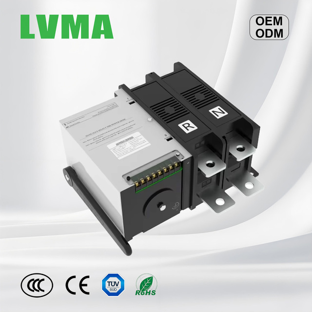 ATS LVMA LMS1-630L Three Phase 4 Pole 10kA Breaking Capacity Changeover Dual Power PC Class Automatic Transfer Switch Industrial