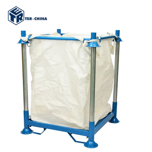 מדפי אחסון מסוג TER M6-1.0T לשקים גדולים, פלדה רכה Q235, קיבולת 1000 ק\\\"ג, ניתנים לערום, מדפי אחסון כבדים למחסן, צבועים באבקה - Product Image 1