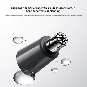 Tondeuse à poils de nez, corps métallique, rechargeable par USB, étanche IPX5, portable, usage domestique - Product Image 5