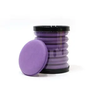 AUTO TIGER 4インチPurple Hand Polishing Foam WaxingアプリケーターCar Detailing Pads