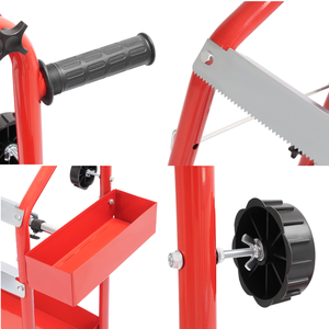 Chariot professionnel en métal pour papier de masquage de 36 pouces avec double coupe-papier et plateau de rangement pour <span class=keywords><strong>garage</strong></span> et atelier - Product Image 5