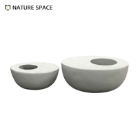 Grand pot de fleurs en fibre de verre de style européen rétro, décoration de jardin et de maison, écologique, durable, couleur personnalisée, emballage en carton