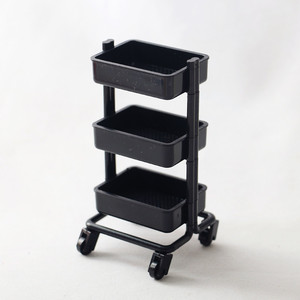 Carrito <span class=keywords><strong>de</strong></span> almacenamiento rodante en miniatura a escala 1:12, accesorio para muebles <span class=keywords><strong>de</strong></span> casa <span class=keywords><strong>de</strong></span> <span class=keywords><strong>muñecas</strong></span> - Product Image 5