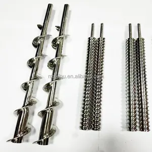 CNC 가공 맞춤형 제작 300mm 길이 15mm 직경 스크류 오거로드 플라스틱 분말 도징 시스템 용