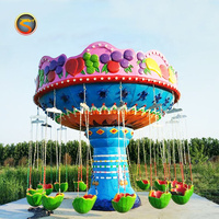 Manège à bascule pour enfants pas cher, fruits colorés, pastèque, mini-chaises volantes pour enfants