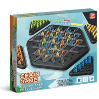Nouveaux jeux tendance, jeux de société interactifs portables, jouets de sport de plein air, jeux de société familiaux, jeu d'échecs en chaîne triangulaire pour enfants