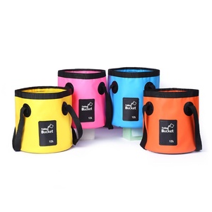 Seau de pêche étanche 20L en promotion, sac de rangement d'eau pliable portable, seau à poisson 3D pour activités extérieures, adapté à tous les âges - Product Image 1