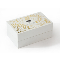 Scatola per Set di Gioielli di Lusso con Coperchio a Cerniera, Confezione Regalo Personalizzata per Bracciali con Inserto, Servizio OEM con Logo Personalizzato