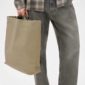 Bolsa de Mano Personalizable de Lona de Algodón Ecológica, Abierta, Portátil, Bordada, para Viajes, Compras, Todas las Temporadas - Product Image 1