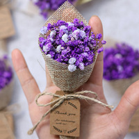Buket Bunga Kering Gypsophila, Suvenir Pernikahan Rustic, Suvenir Baby Shower, Suvenir Pesta Pernikahan di Halaman Belakang