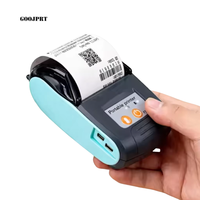 Untuk Printer Label Termal Mini Nirkabel Warna Pink Kertas 58mm Antarmuka USB Nirkabel Printer Struk Portabel Stok 12 Bulan
