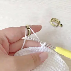 1Pc DIY Multi Style Ring Knitting Loop Crochet Tool Fish Knitting
