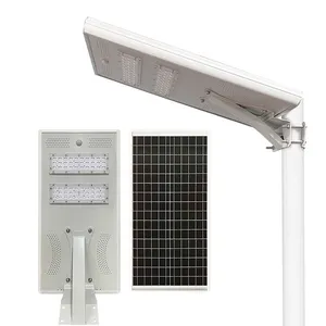 Lumens élevés dans les villes intelligentes lampadaire de jardin solaire Ip65 à télécommande