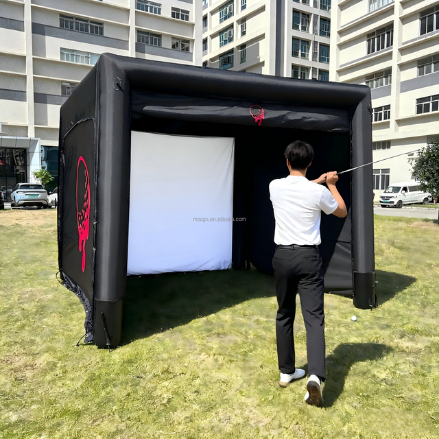 Wholesale Golf Simulator Portable Golf Training Ground Practicing House Air Golf Simulator Enclosure Projector Inside Indoor