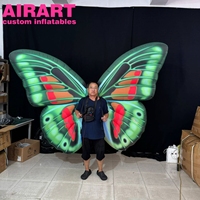 Costume Ailes Gonflables, Costume Papillon Ambulant avec Lumières Oniriques pour Défilé Extérieur