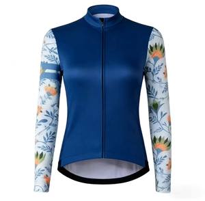 Jersey de Ciclismo de Manga Larga con Cierre Completo, Ligero, Transpirable, Resistente al Viento, Estampado en Varios Colores, de Alta Calidad y en Oferta para Ciclistas - Product Image 4