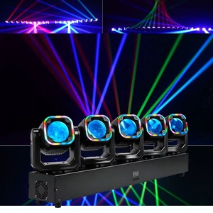 TORNADO 5x60W 540 Pan/Tilt <span class=keywords><strong>210</strong></span> Tilt RGBW 4 en 1 Barra de Luz LED Móvil para Escenario con Control DMX512 IP33 6000K para Clubes y Fiestas - Product Image 1