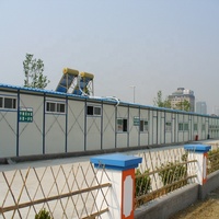 Struktur baja ringan Panel Sandwich Prefab rumah rumah kantor sementara rumah tinggal prefabrikasi