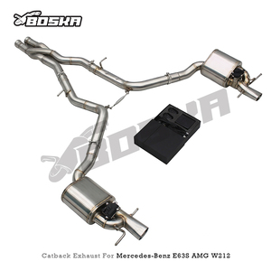 Échappement Catback d'usine avec tuyau en Z pour Mercedes-Benz E63/E63S AMG W212 2008-2013, tuyau d'échappement à soupape électronique SUS304 - Product Image 2