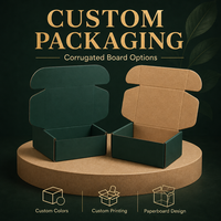 Boîte d'emballage cosmétique de luxe en carton ondulé vert foncé pour soins de la peau, avec logo, recyclable, pour crème contour des yeux