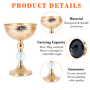 Eleganti Centrotavola in Metallo Dorato per Banchetti, Supporto per Piante e Fiori per Decorazioni <span class=keywords><strong>da</strong></span> <span class=keywords><strong>Tavola</strong></span> - Product Image 3