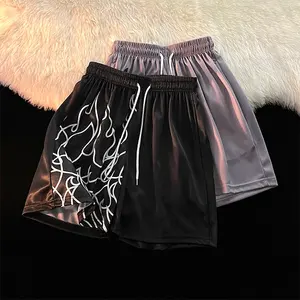 High Quality Custom 5in Sublimation Graphic Polyester Basketball Mesh Shorts For Men