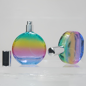 Bouteilles de parfum arc-en-ciel de pulvérisation en aluminium de couleur dégradée d'usine personnalisées bouteille en verre de parfum de 50ml - Product Image 4