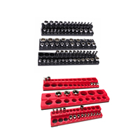 Coffret de rangement de prises magnétiques, ensemble de 6 pièces rouge bleu, garde votre boîte à outils en forme de taille Standard