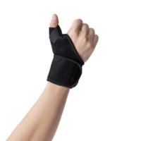 Attelle de poignet d'été pour sports de gymnastique avec attelle de pouce Enveloppe en néoprène pour la douleur arthritique Sangles de poignet de soutien