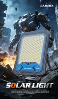 OMSEN Solar-aangedreven bewakingslamp met verborgen CCTV-cameralens 4MP WiFi 4G V380pro voor tuin, boerderij, parkeerplaats