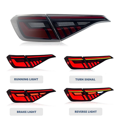 LED Back Light Startup Animation Dynamic Sequential Turn Signal 2021-2023 for Honda Civic Sedan Taillight