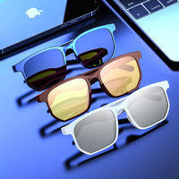 Lunettes de soleil intelligentes 2024 avec écouteurs sans fil intégrés – Monture rectangulaire élégante – Fournisseur chinois