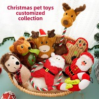 Jouets à mâcher pour chien en peluche de Noël personnalisés, écologiques, interactifs, résistants aux morsures, imperméables IP67 CLH