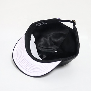 Mũ lưỡi trai nam cao cấp chất liệu satin lụa, 5 tấm, vành ngắn, không cấu trúc, thêu logo tùy chỉnh, điều chỉnh được, khóa snapback - Product Image 5